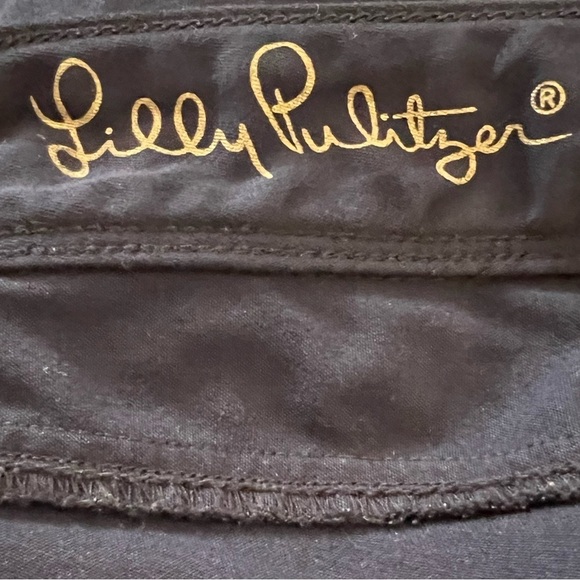 Lilly Pulitzer Worth Skinny Pants Sateen Jeans Stretch Midnight Navy Size 0 - Picture 5 of 7